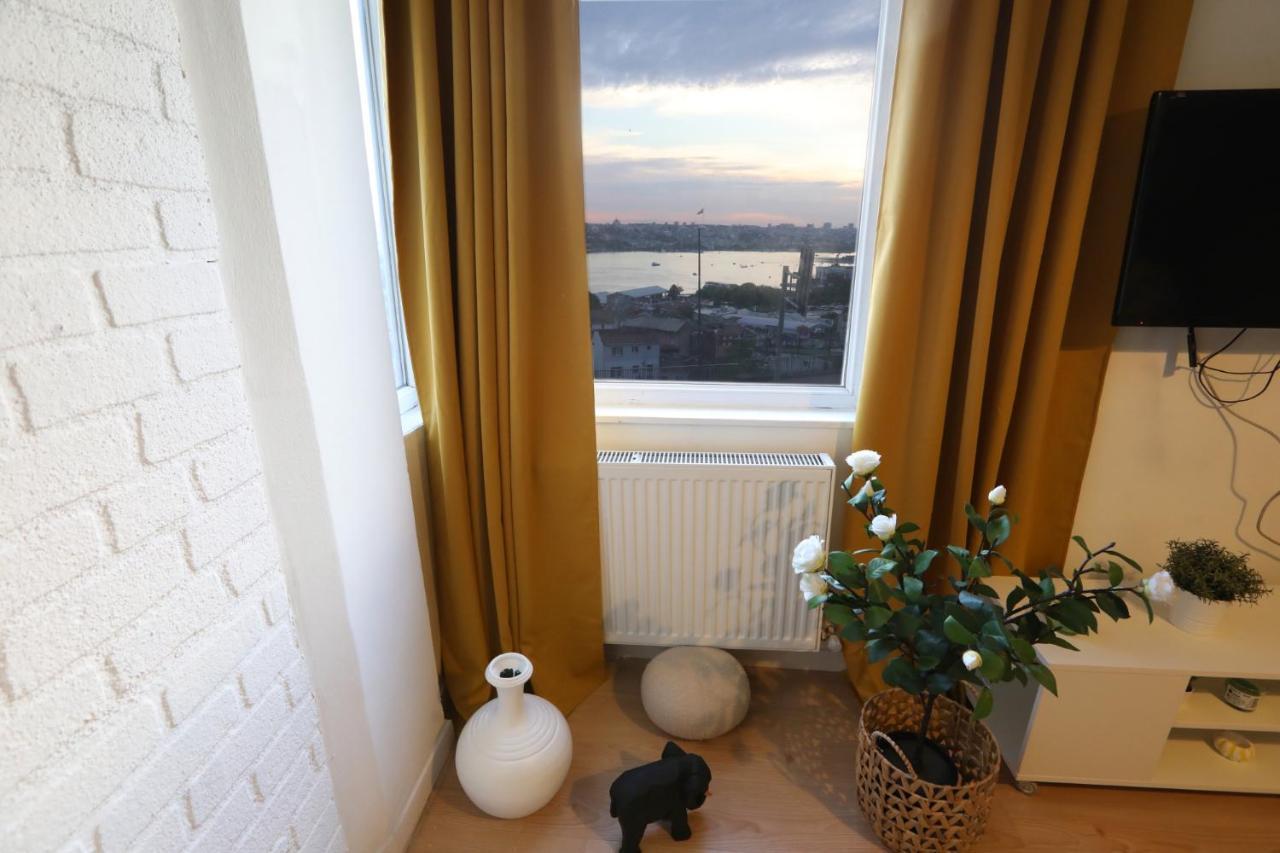Central Flat W Sea View And Near Galata Tower Appartement Istanboel Buitenkant foto